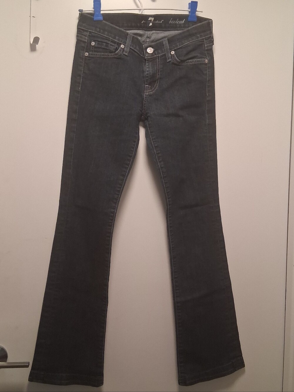 7 For All Mankind Women's Charcoal Bootcut Jeans Size 26 32" Inseam